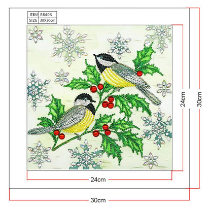 Magpie - Special Shaped Drill Diamond Painting 30*30CM