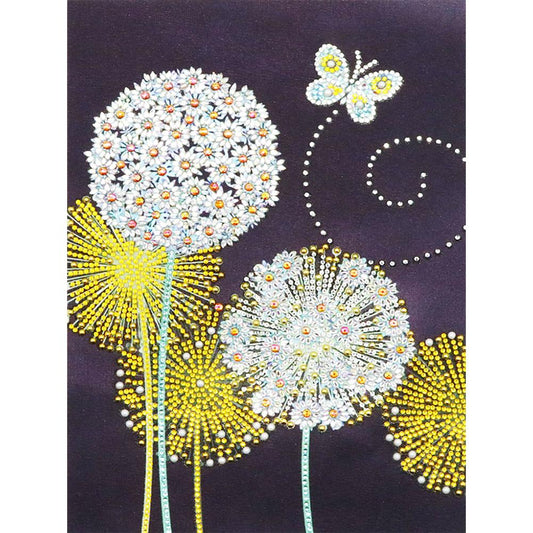 Dandelion - Special Shaped Drill Diamond Painting 30*40CM