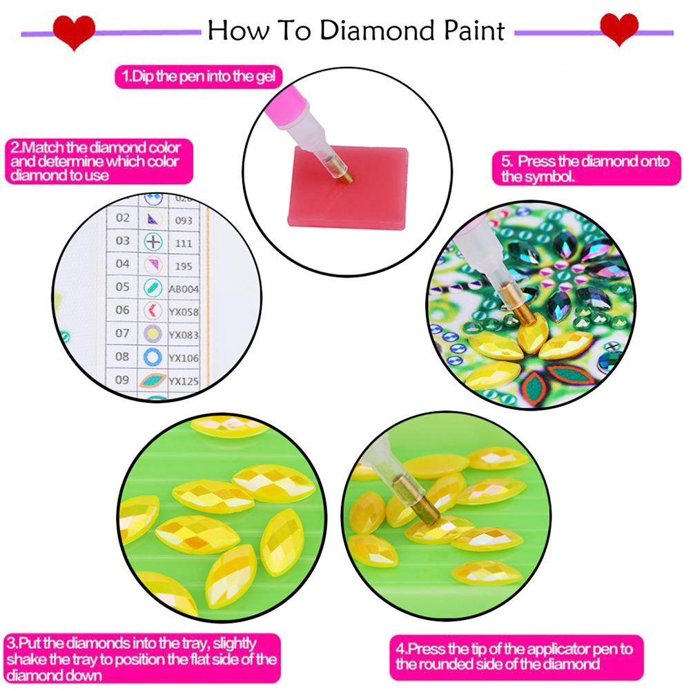 Dandelion - Special Shaped Drill Diamond Painting 30*40CM