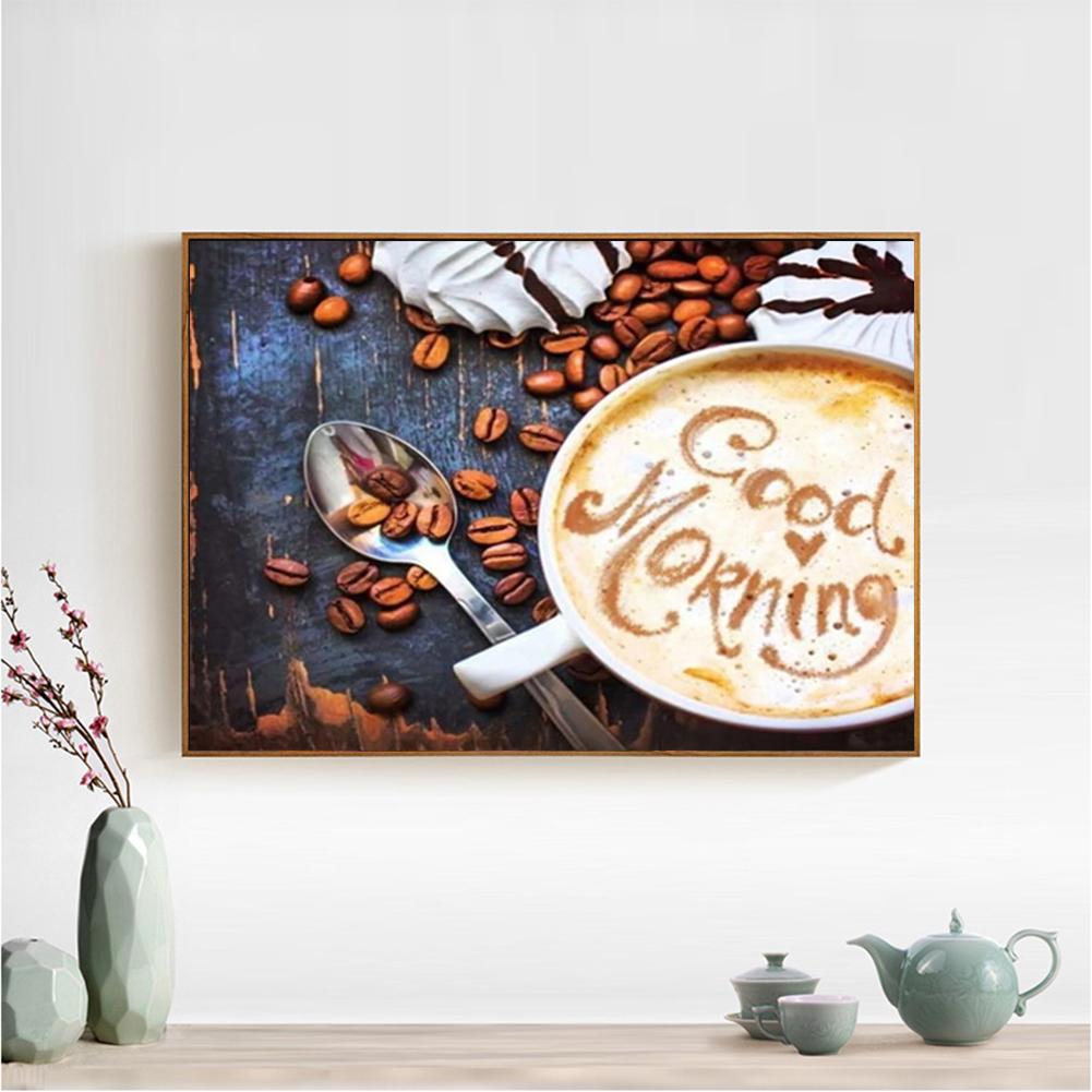 Coffee - Full Round Drill Diamond Painting 30*40CM