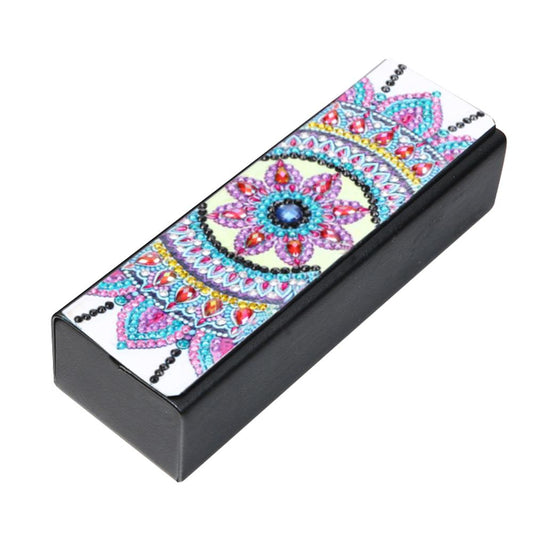 Diy Diamond Art Glasses Case Storage Box 5d Diamond Picture Mandala Pu  Leather Sunglasses Organizer Type A