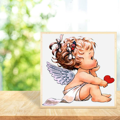 Baby Angle - Full Round Drill Diamond Painting 30*30CM