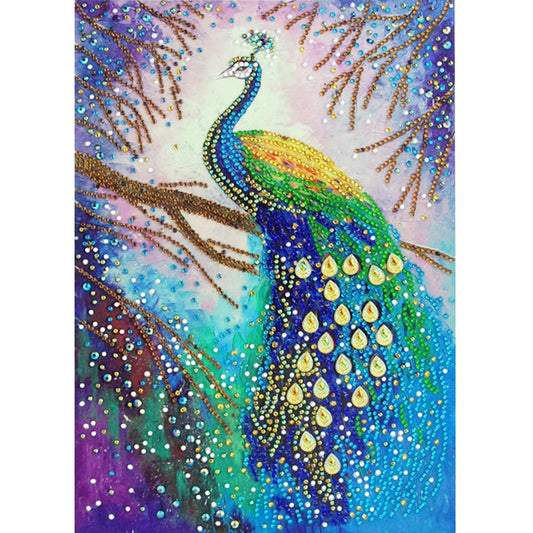 Peafowl - Special Shaped Drill Diamond Painting 30*40CM