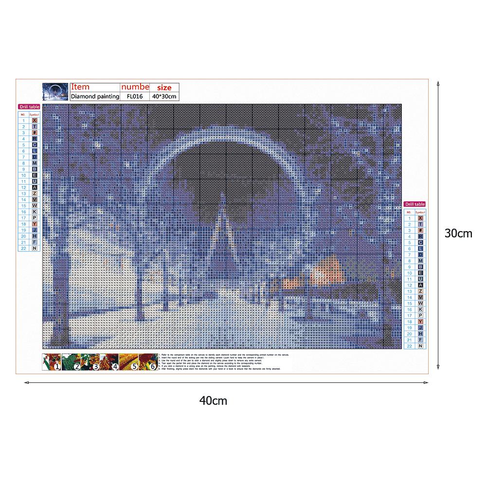 Scenery - Full Square Drill Diamond Painting 40*30CM