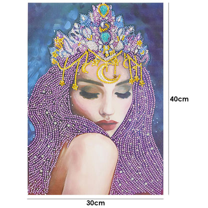 Beauty - Special Shaped Drill Diamond Painting 40*30CM