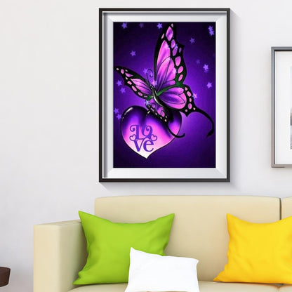 Butterfly - Full Round Drill Diamond Painting 40*30CM