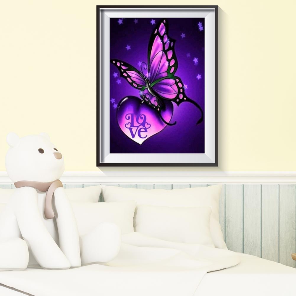 Butterfly - Full Round Drill Diamond Painting 40*30CM