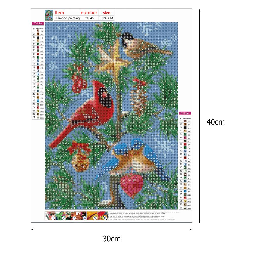 Bird - Full Round Drill Diamond Painting 30*40CM