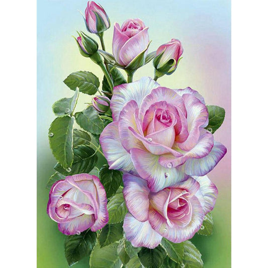 Flower - Full Round Drill Diamond Painting 30*40CM