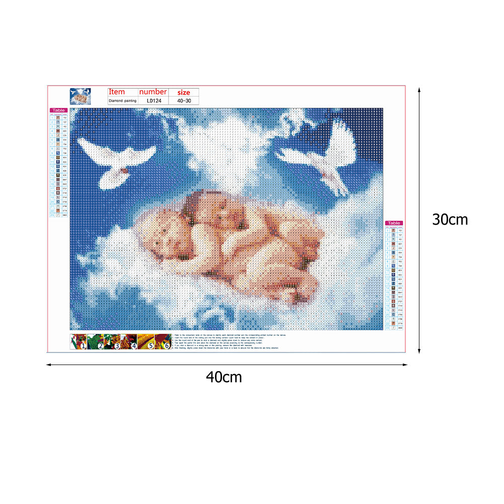 Baby - Full Round Drill Diamond Painting 30*40CM