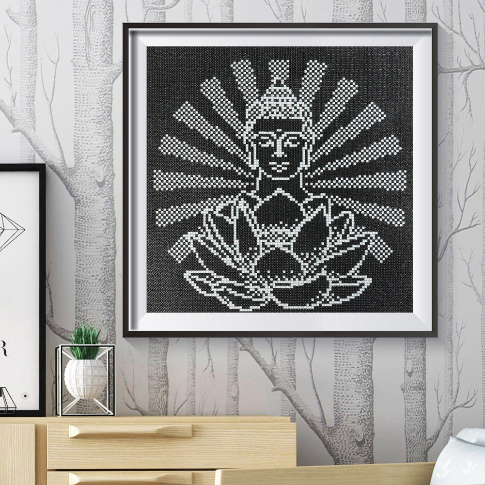 Buddha Statue - Full Round Drill Diamond Painting 35*35CM