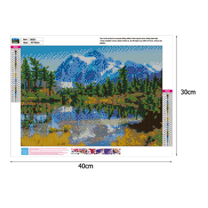 Landscape - Full Round Drill Diamond Painting 30*40CM