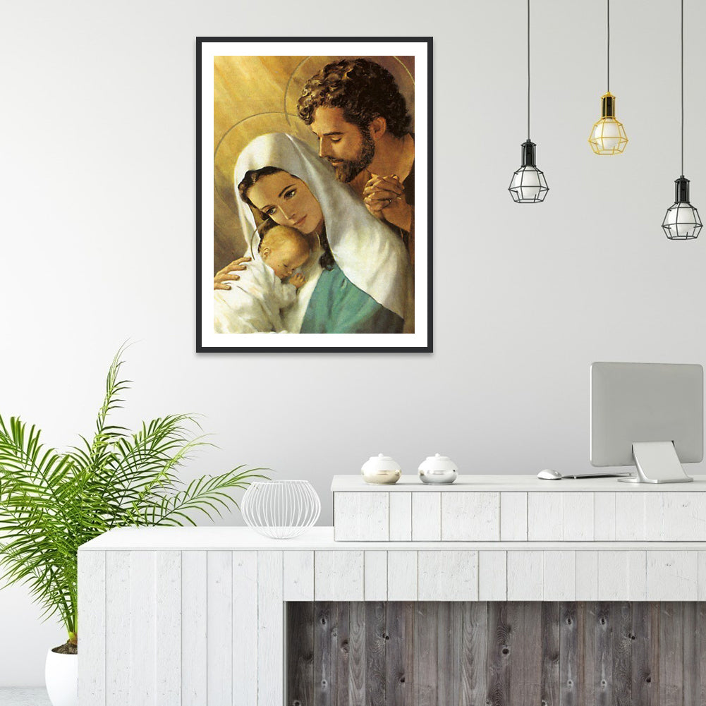 Birth Jesus - Full Round Drill Diamond Painting 30*40CM