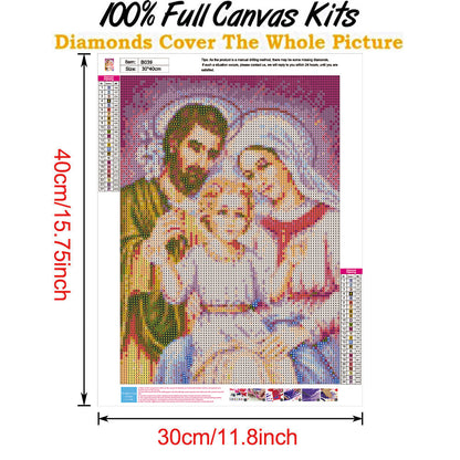 Religious - Full Round Drill Diamond Painting 30*40CM