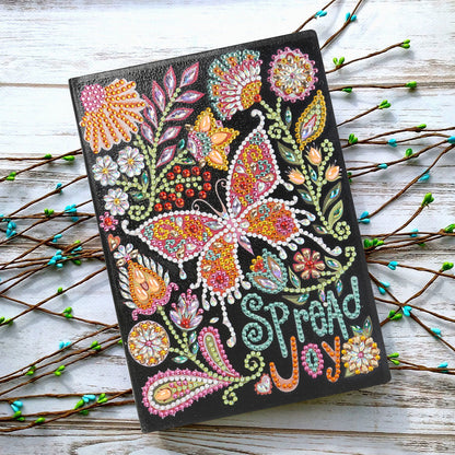 DIY Special Shaped Diamond Painting Butterfly 50 Pages A5 Painting Notebook