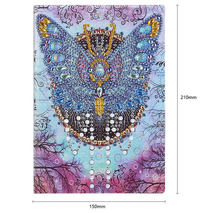 DIY Butterfly Special Shape Diamond Painting 50 Pages A5 Student Sketchbook