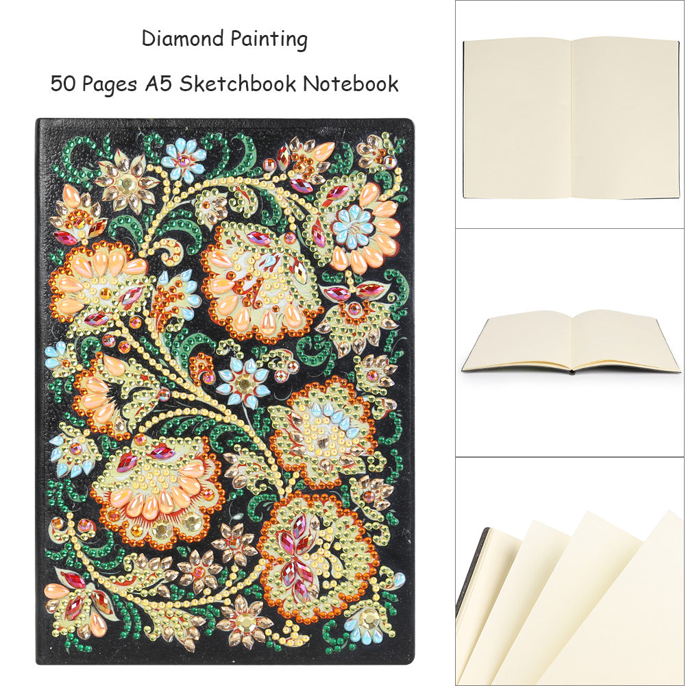 DIY Special Shaped Diamond Painting Butterfly 50 Pages A5 Painting Notebook