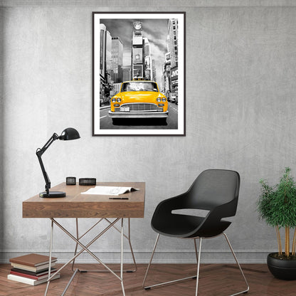 Taxi - Full Round Drill Diamond Painting 40*30CM