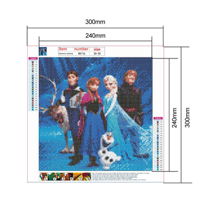 Frozen - Full Round Drill Diamond Painting 30*30CM