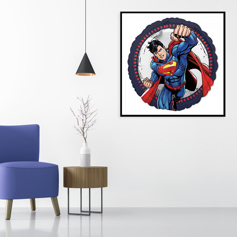 Superman - Full Round Drill Diamond Painting 30*30CM