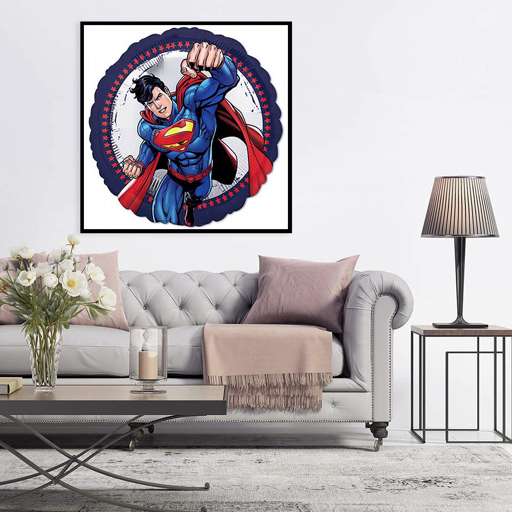 Superman - Full Round Drill Diamond Painting 30*30CM