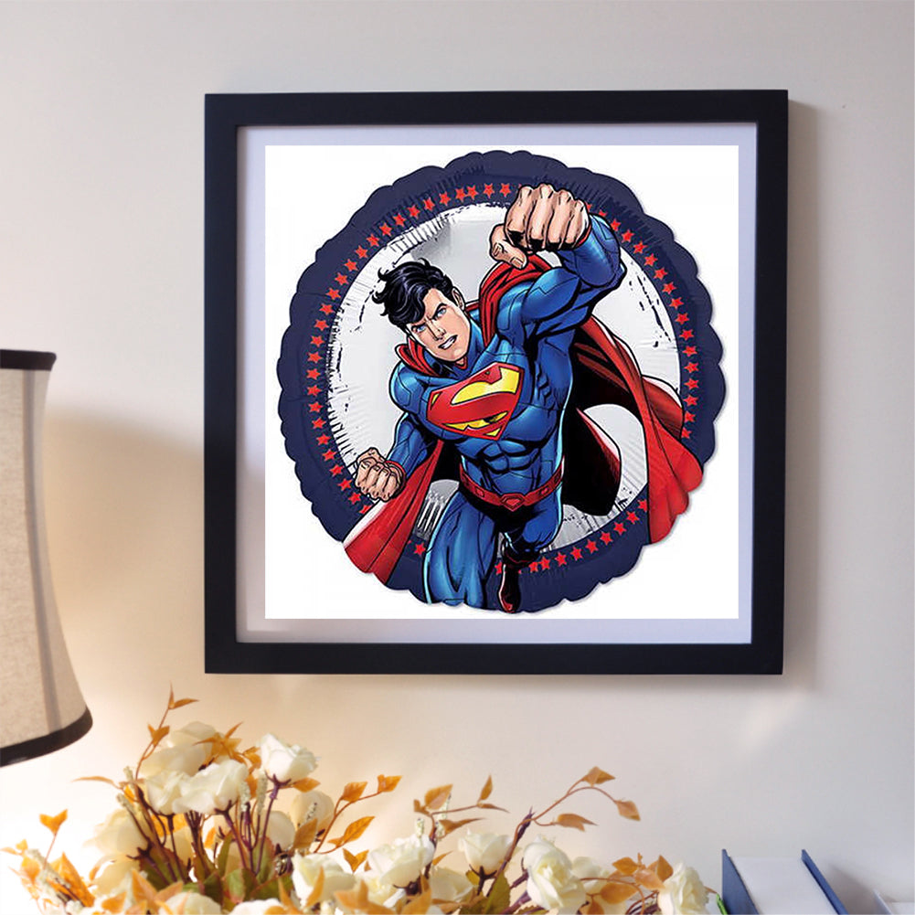 Superman - Full Round Drill Diamond Painting 30*30CM