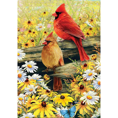 Bird - Full Round Drill Diamond Painting 40*30CM