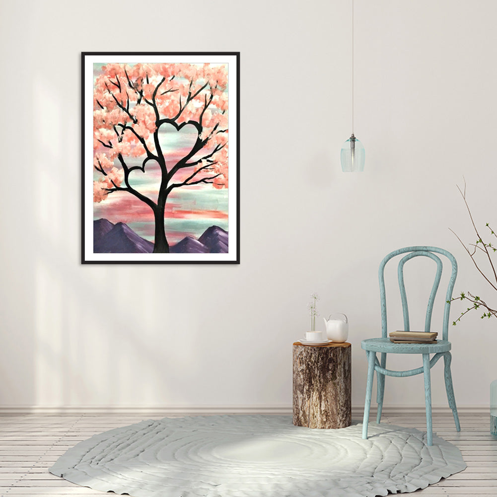 Love Tree - Full Round Drill Diamond Painting 40*30CM