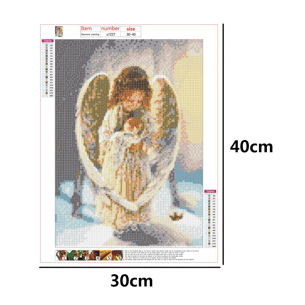 Angel Baby - Full Round Drill Diamond Painting 40*30CM