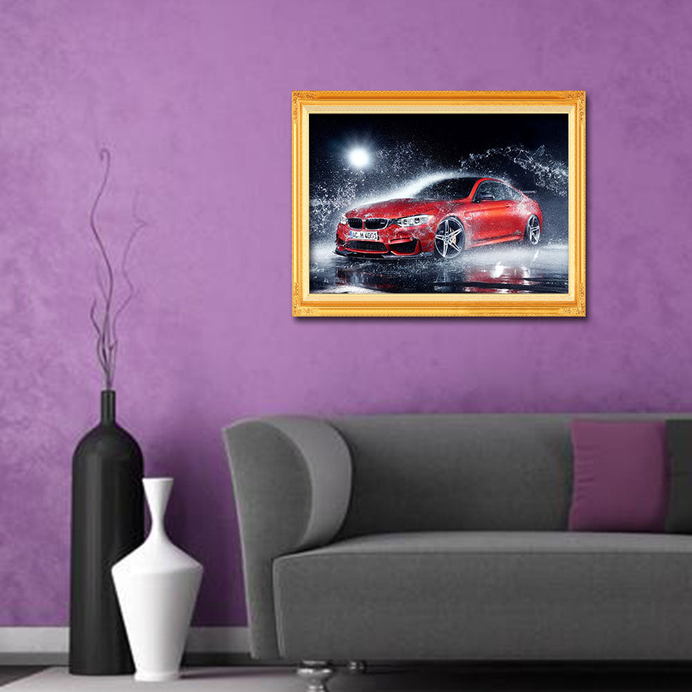 Car - Full Round Drill Diamond Painting 40*30CM