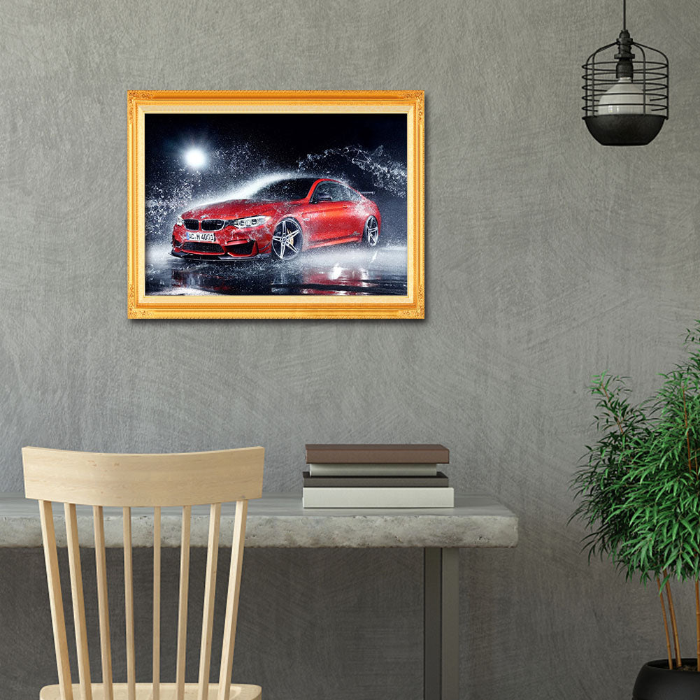 Car - Full Round Drill Diamond Painting 40*30CM