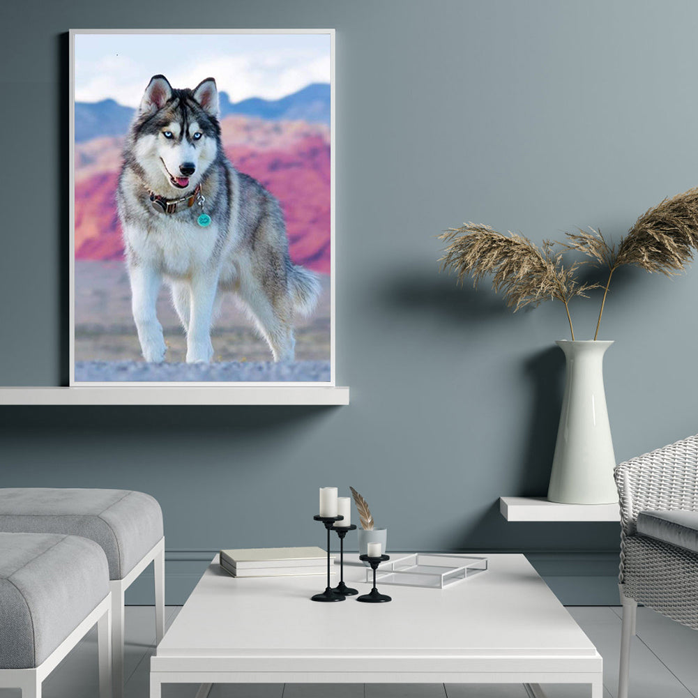 Wolf Animal - Full Round Drill Diamond Painting 30*40CM