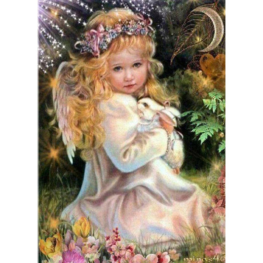 Angel Baby - Full Round Drill Diamond Painting 40*30CM