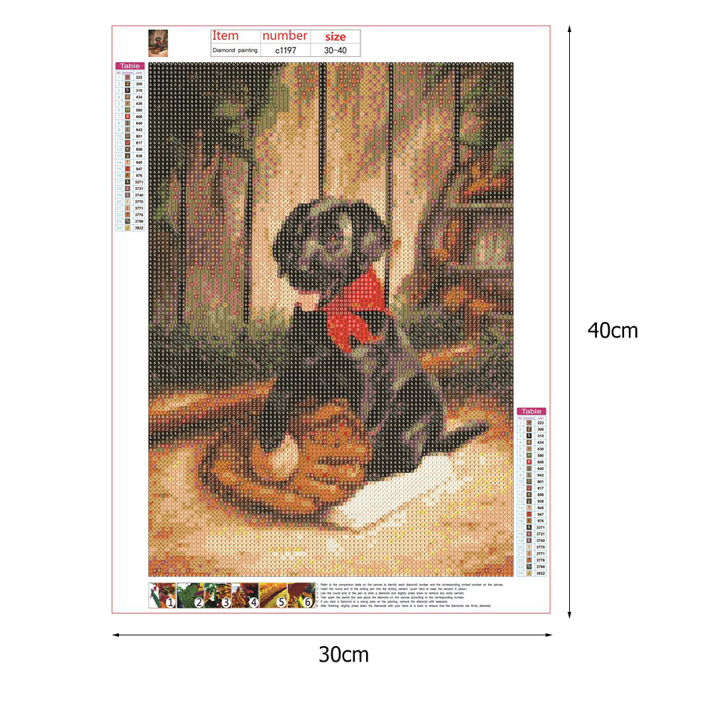 Dog - Full Round Drill Diamond Painting 30*40CM