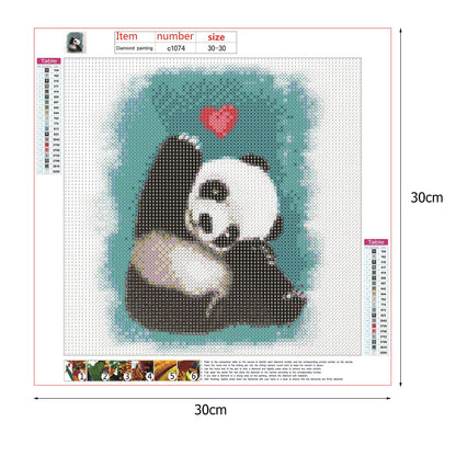 Panda - Full Round Drill Diamond Painting 30*30CM