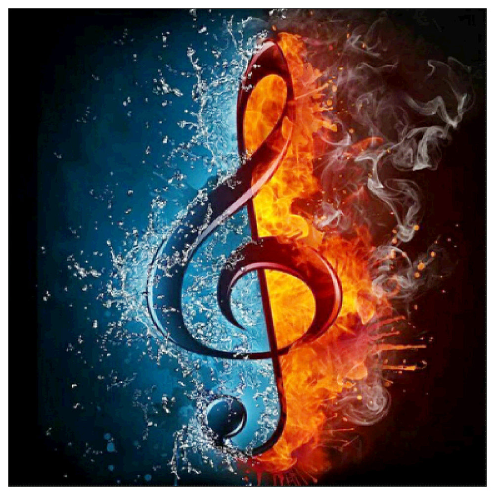 Musical Note - Full Round Drill Diamond Painting 30*30CM