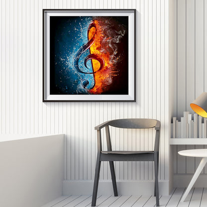 Musical Note - Full Round Drill Diamond Painting 30*30CM