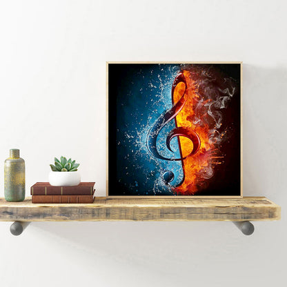 Musical Note - Full Round Drill Diamond Painting 30*30CM