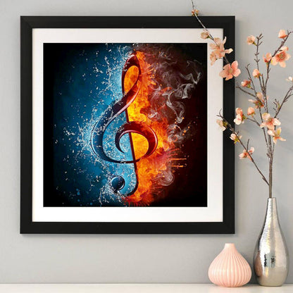 Musical Note - Full Round Drill Diamond Painting 30*30CM