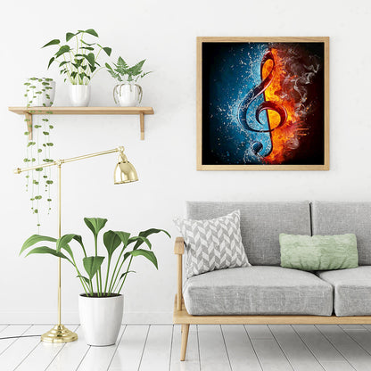 Musical Note - Full Round Drill Diamond Painting 30*30CM