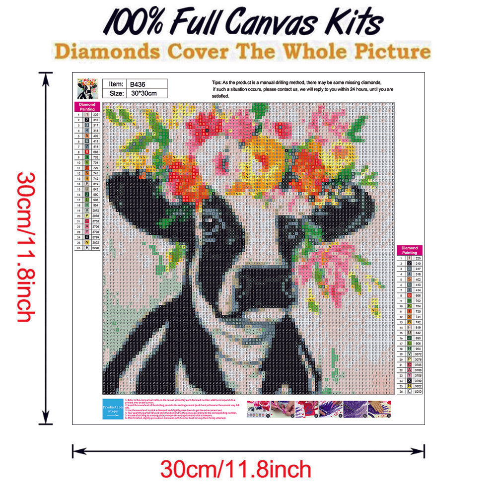 Cow - Full Round Drill Diamond Painting 30*30CM