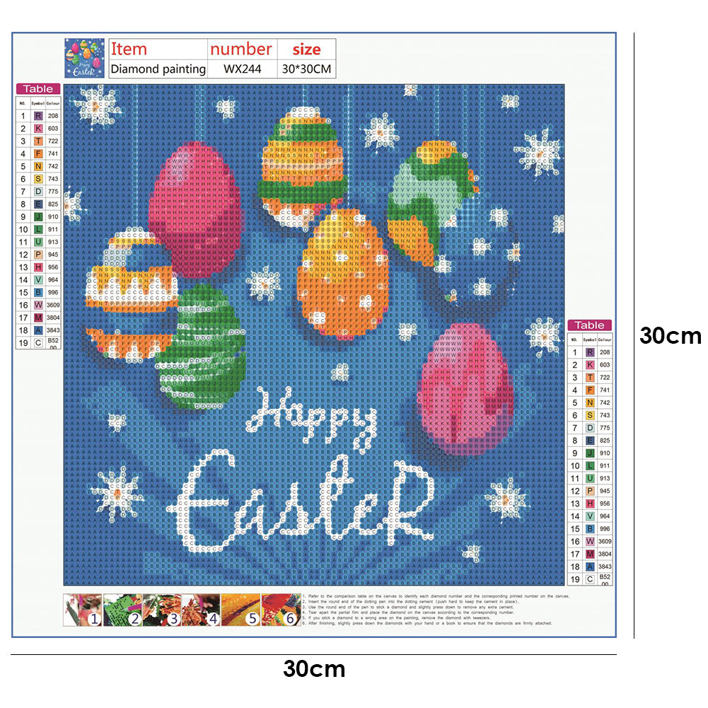 Easter Theme - Full Round Drill Diamond Painting 30*30CM