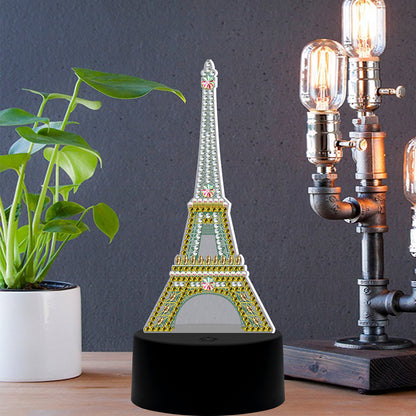 DIY Diamond Painting LED Light Iron Tower Embroidery Night Lamp Home Decor