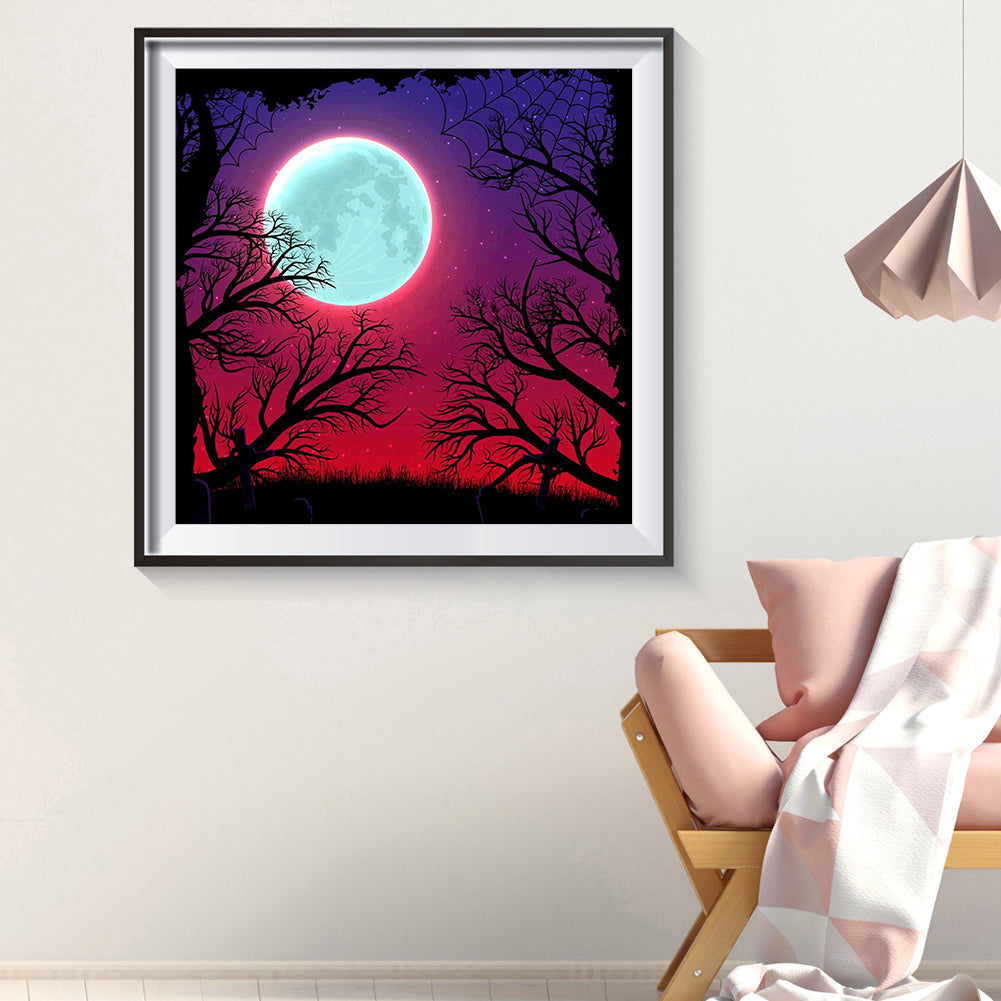 Moon - Full Round Drill Diamond Painting 30*30CM