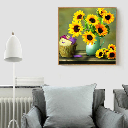 Warm Flowers - Full Round Drill Diamond Painting 30*30CM