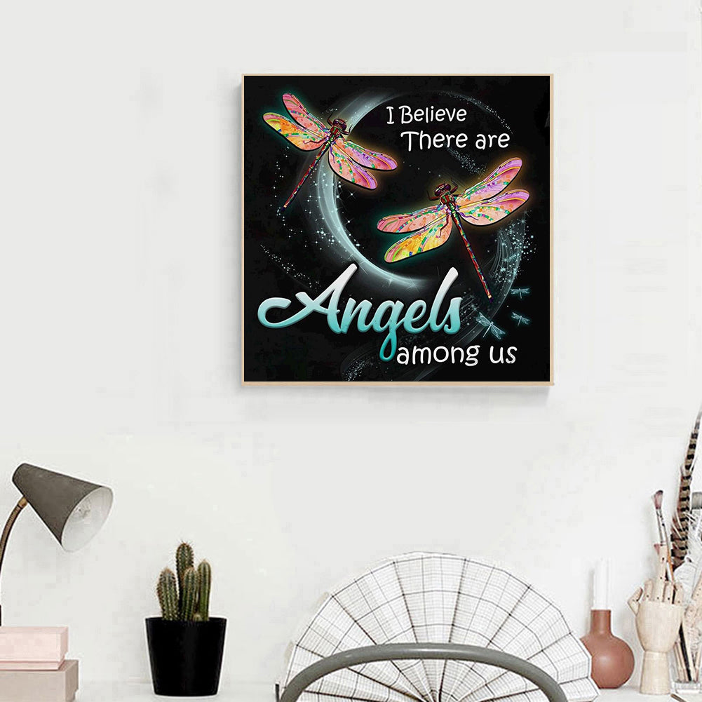 Dragonfly - Full Round Drill Diamond Painting 30*30CM