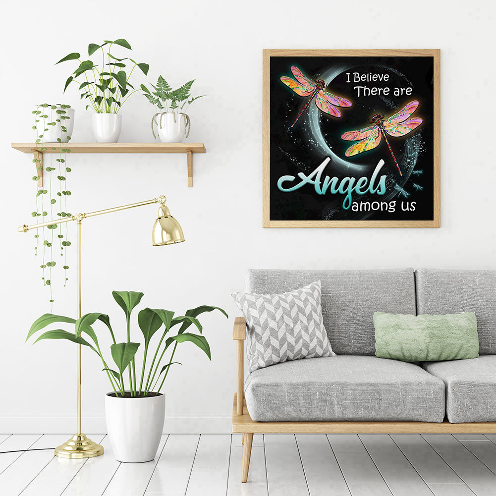 Dragonfly - Full Round Drill Diamond Painting 30*30CM