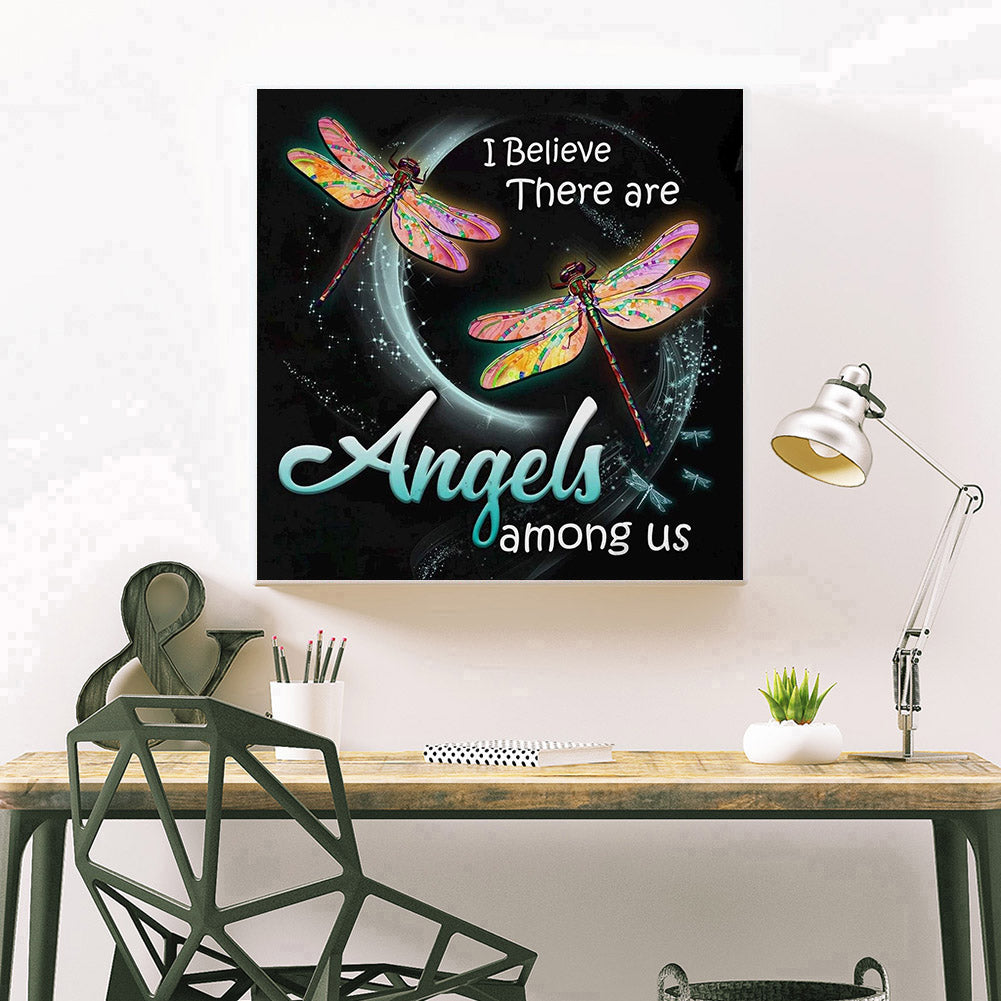 Dragonfly - Full Round Drill Diamond Painting 30*30CM