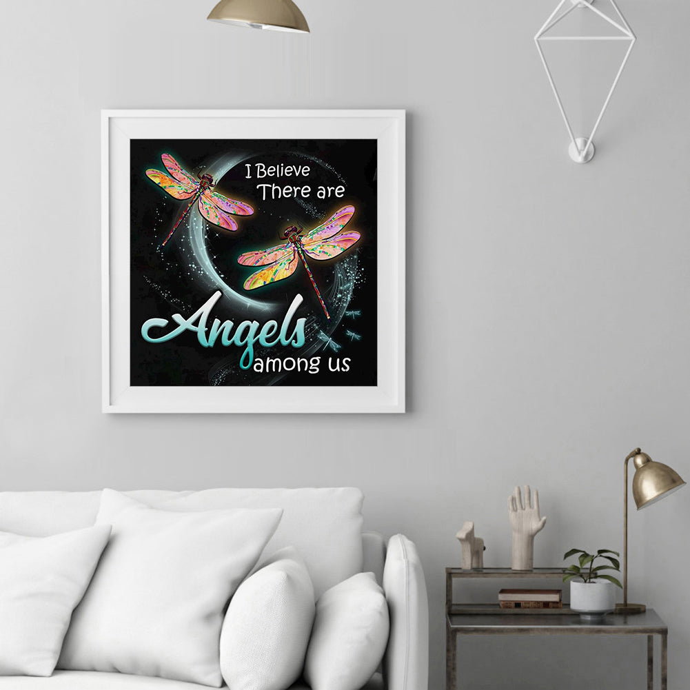 Dragonfly - Full Round Drill Diamond Painting 30*30CM