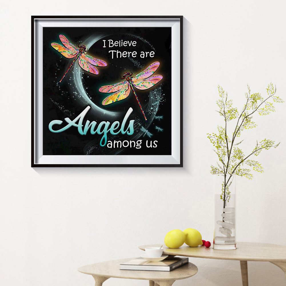 Dragonfly - Full Round Drill Diamond Painting 30*30CM